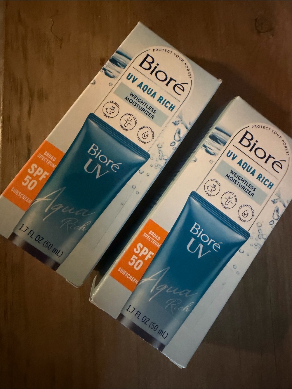Biore UV Aqua Rich SPF 50 Weightless Moisturizer - Blue